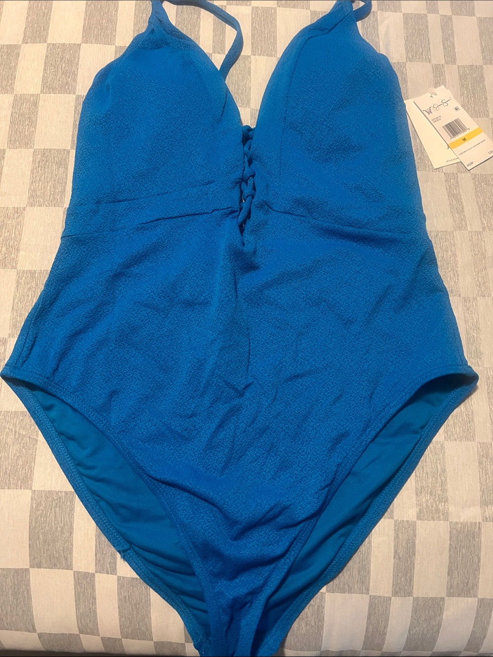Woman One-Piece Swimsuit - Bright Blue